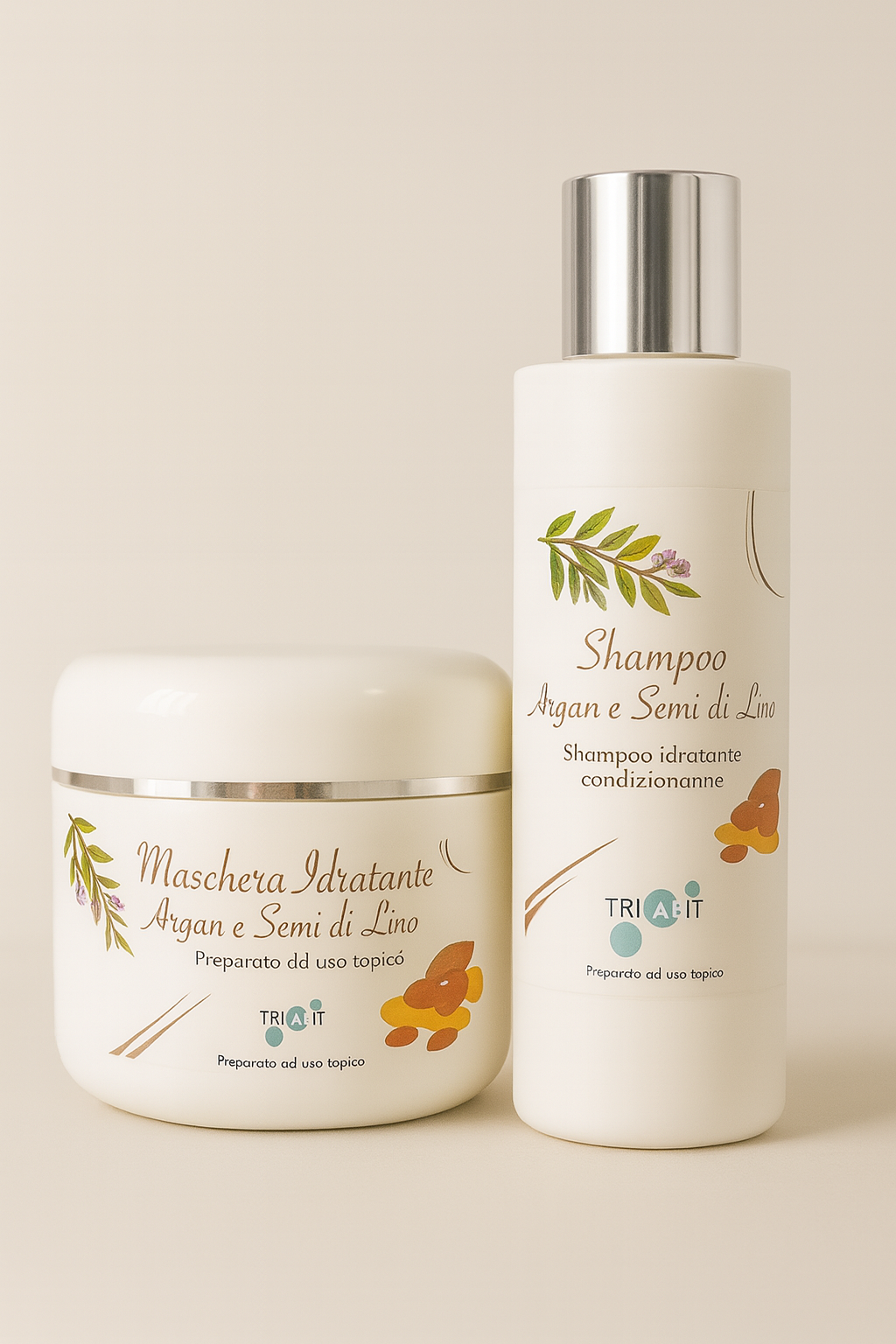 Shampoo + Maschera ARGAN e SEMI di LINO